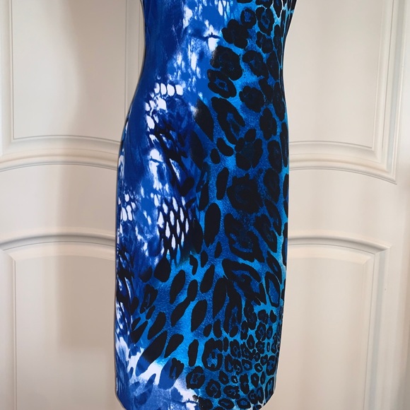 CACH’E Leopard/Snake Print Dress, Size 6 - Picture 4 of 12